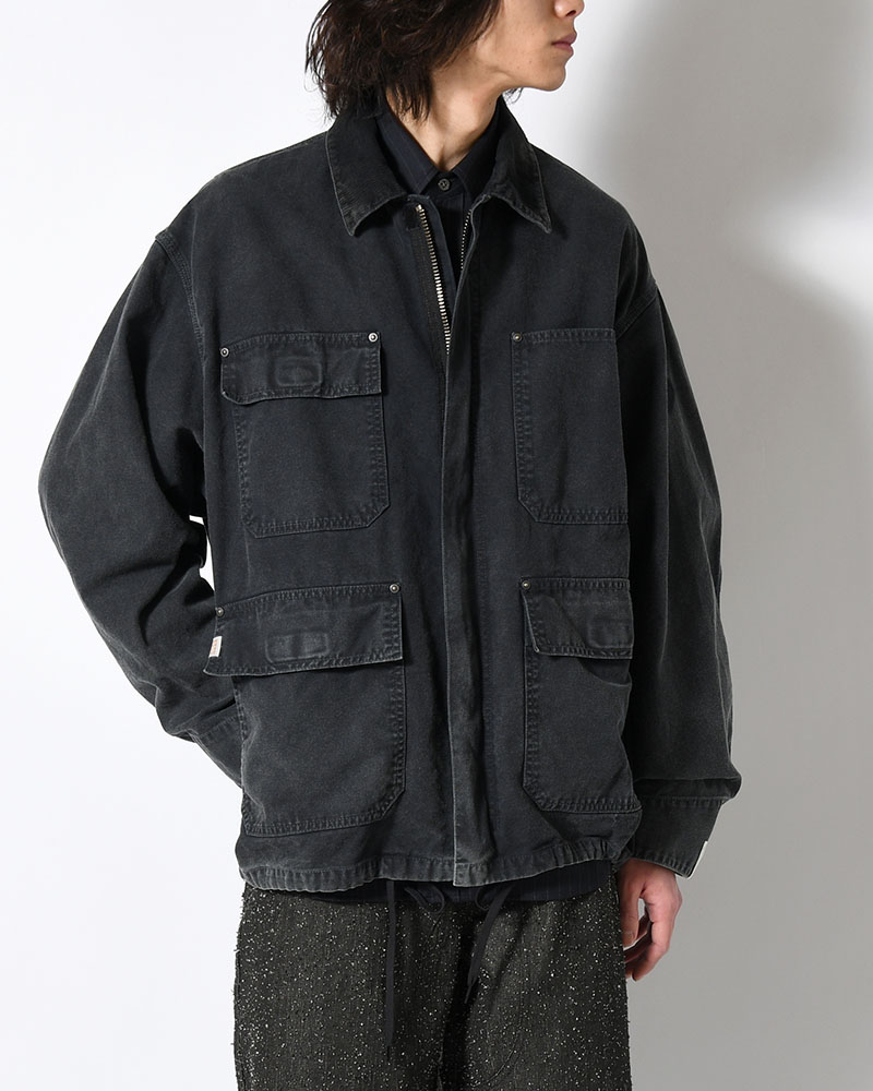 4POCKETS JACKET -BLACK-