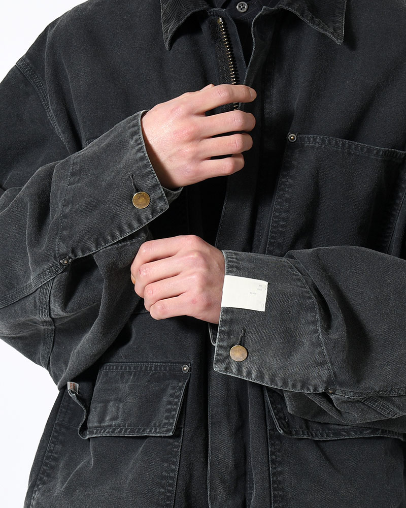 4POCKETS JACKET -BLACK-