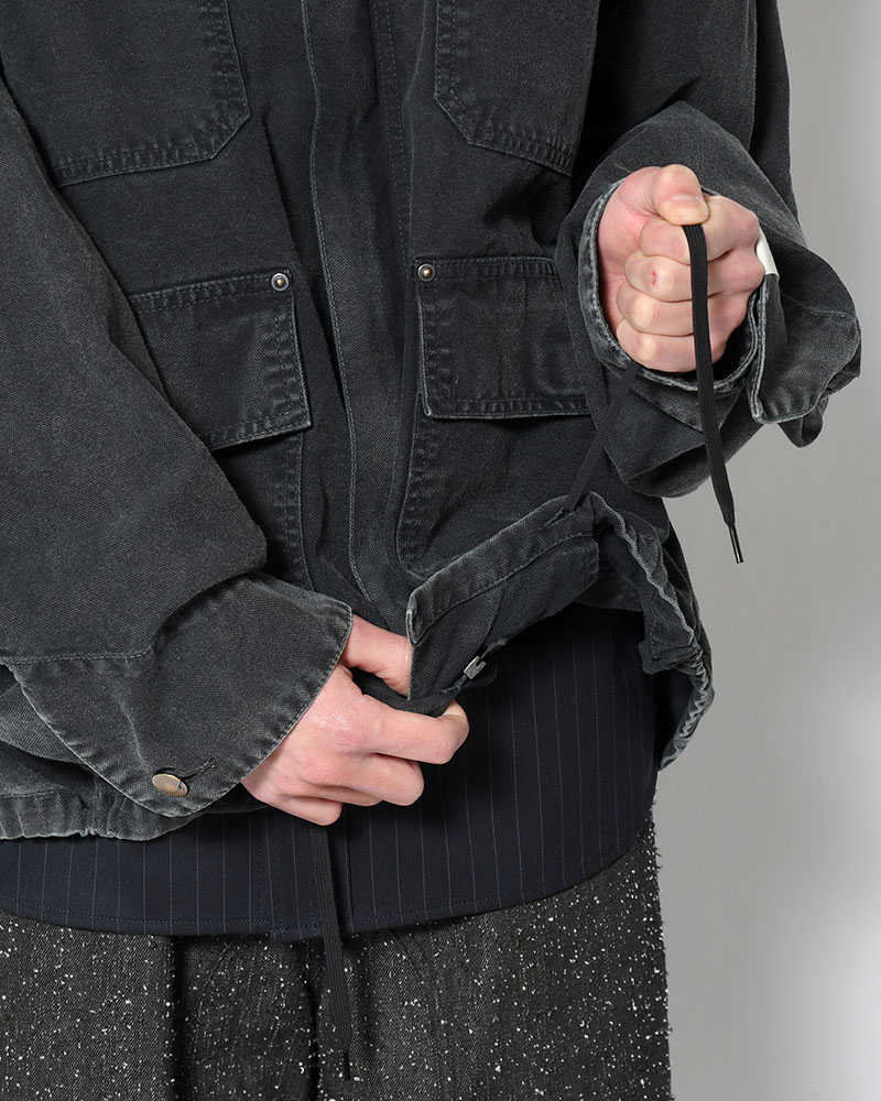 4POCKETS JACKET -BLACK-