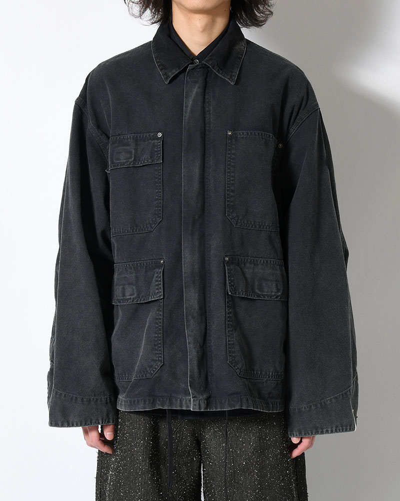 4POCKETS JACKET -BLACK-