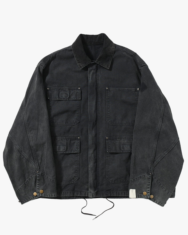 4POCKETS JACKET -BLACK-