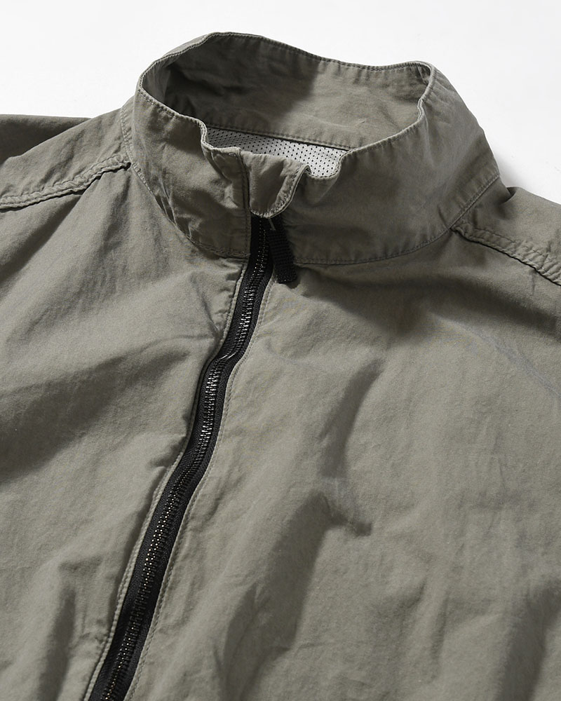 STAND COLLAR JACKET -GRAY-
