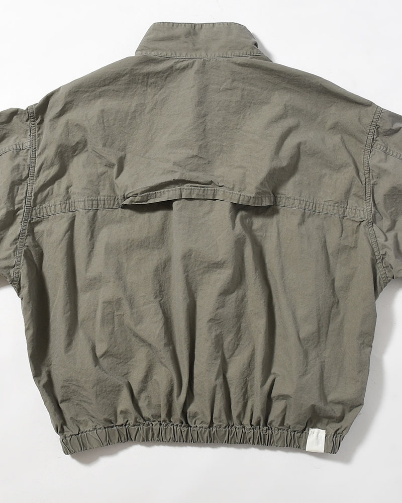 STAND COLLAR JACKET -GRAY-