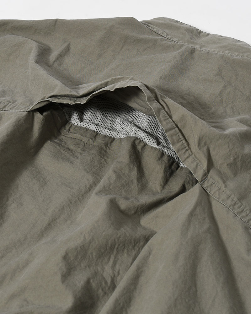 STAND COLLAR JACKET -GRAY-