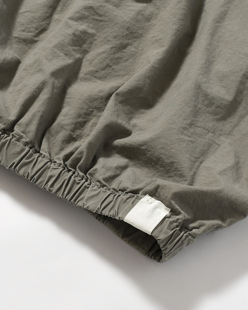 STAND COLLAR JACKET -GRAY-