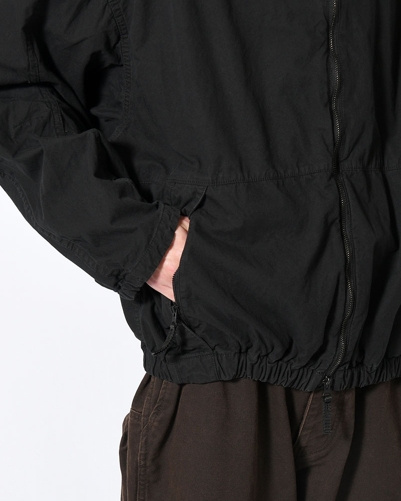 STAND COLLAR JACKET -BLACK-