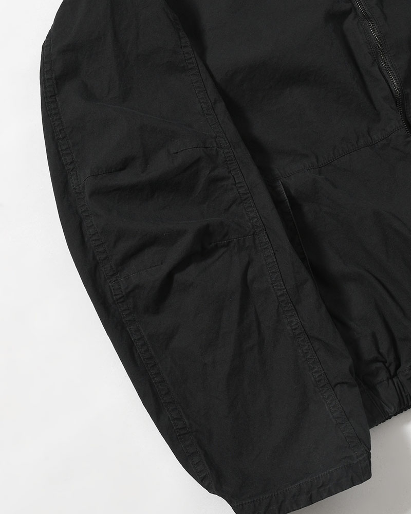 STAND COLLAR JACKET -BLACK-