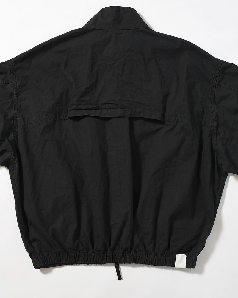 STAND COLLAR JACKET -BLACK-