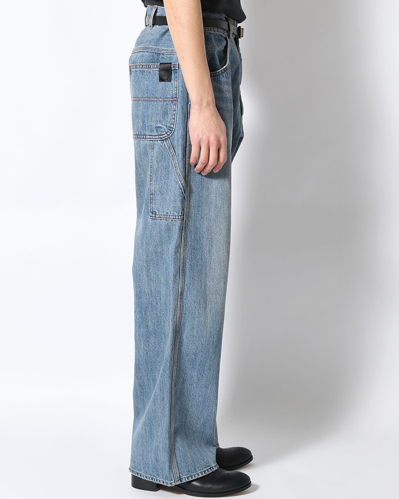 DENIM PANTS -BLUE-