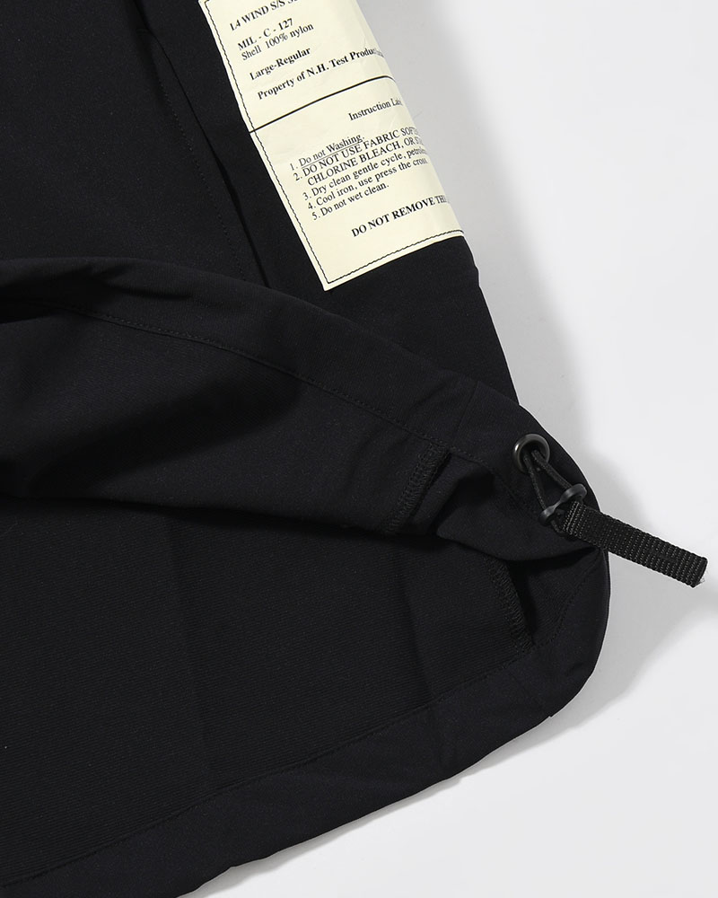 PANELED T-SHIRT -BLACK-