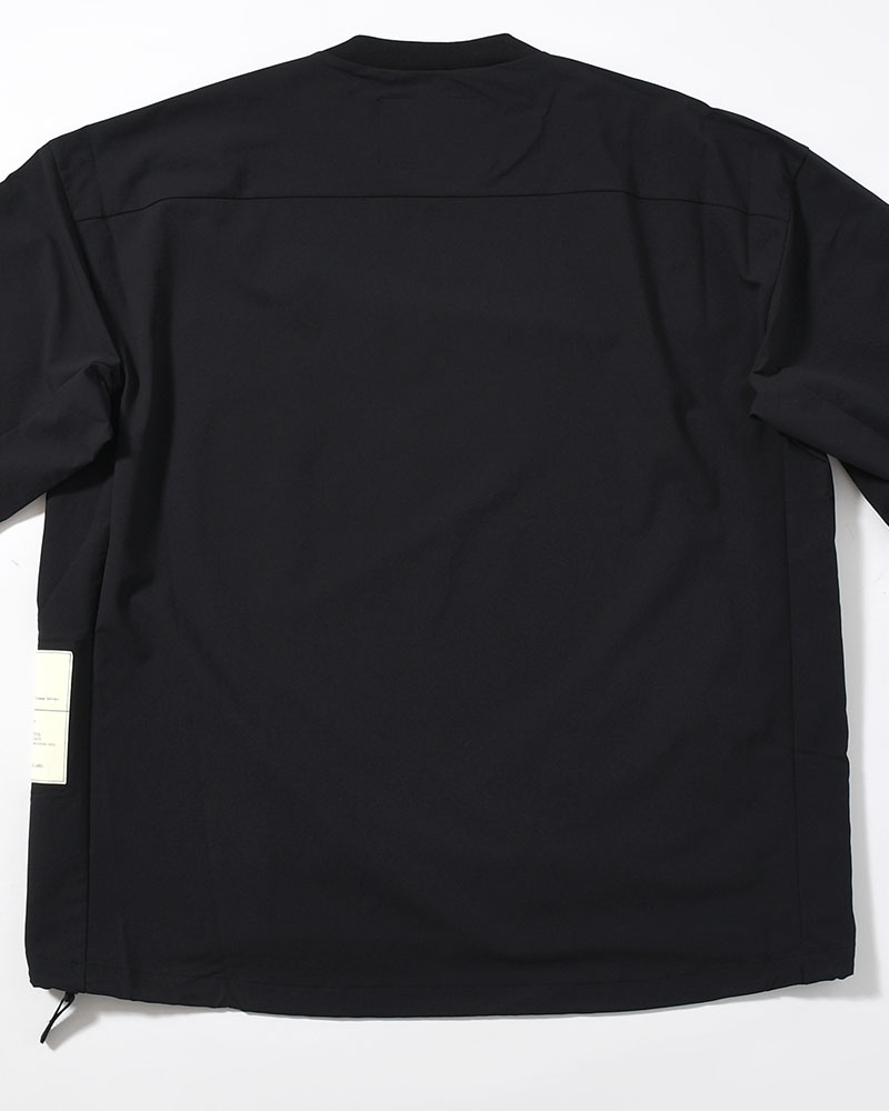 PANELED T-SHIRT -BLACK-