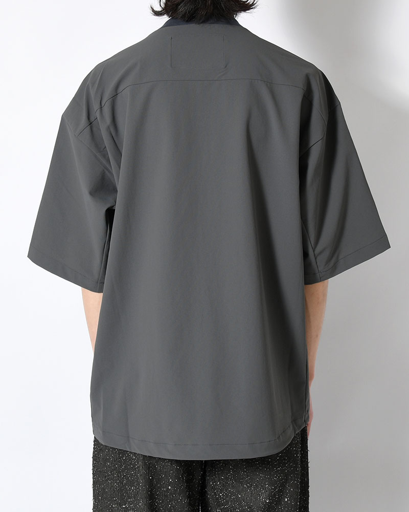 PANELED T-SHIRT -CHARCOAL-