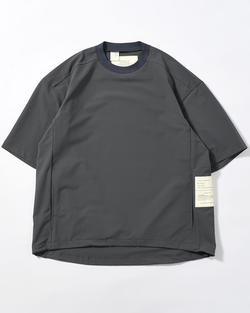 PANELED T-SHIRT -CHARCOAL-