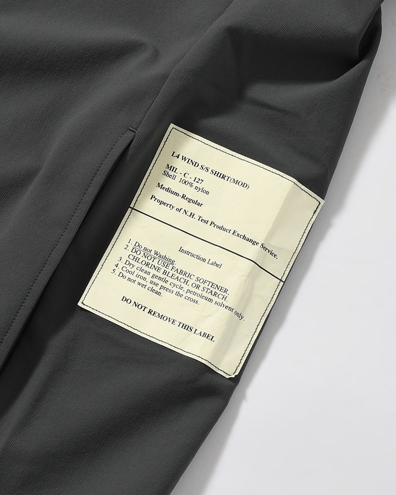 PANELED T-SHIRT -CHARCOAL-