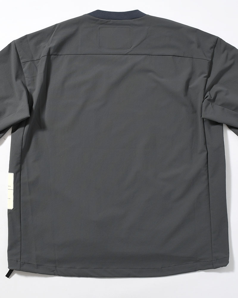 PANELED T-SHIRT -CHARCOAL-