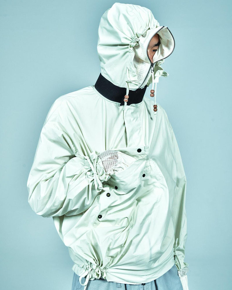 FANG ANORACK HOOD (WATER PROOF) -WHITE-