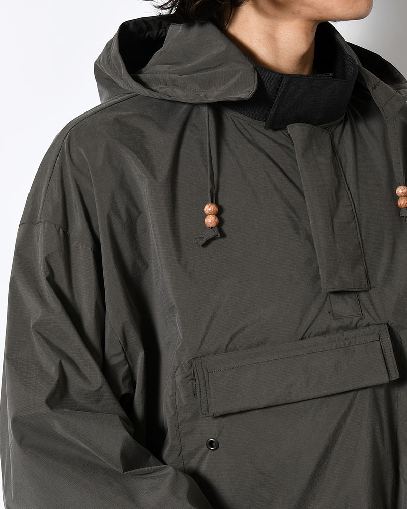 FANG ANORACK HOOD (WATER PROOF) -CHARCOAL-