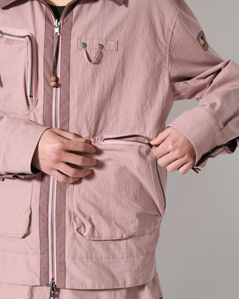 FANG JKT (REVERSIBLE) -PINK BROWN-