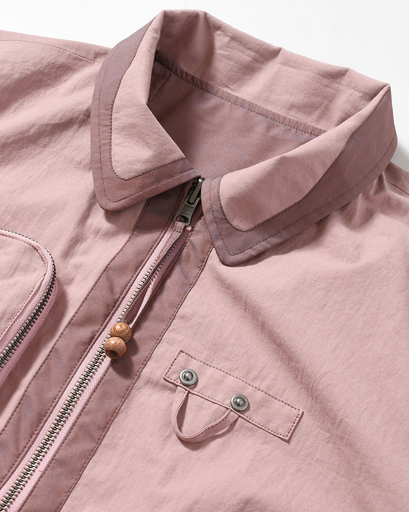 FANG JKT (REVERSIBLE) -PINK BROWN-