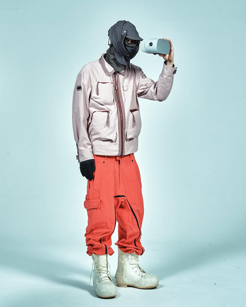 FANG JKT (REVERSIBLE) -PINK BROWN-