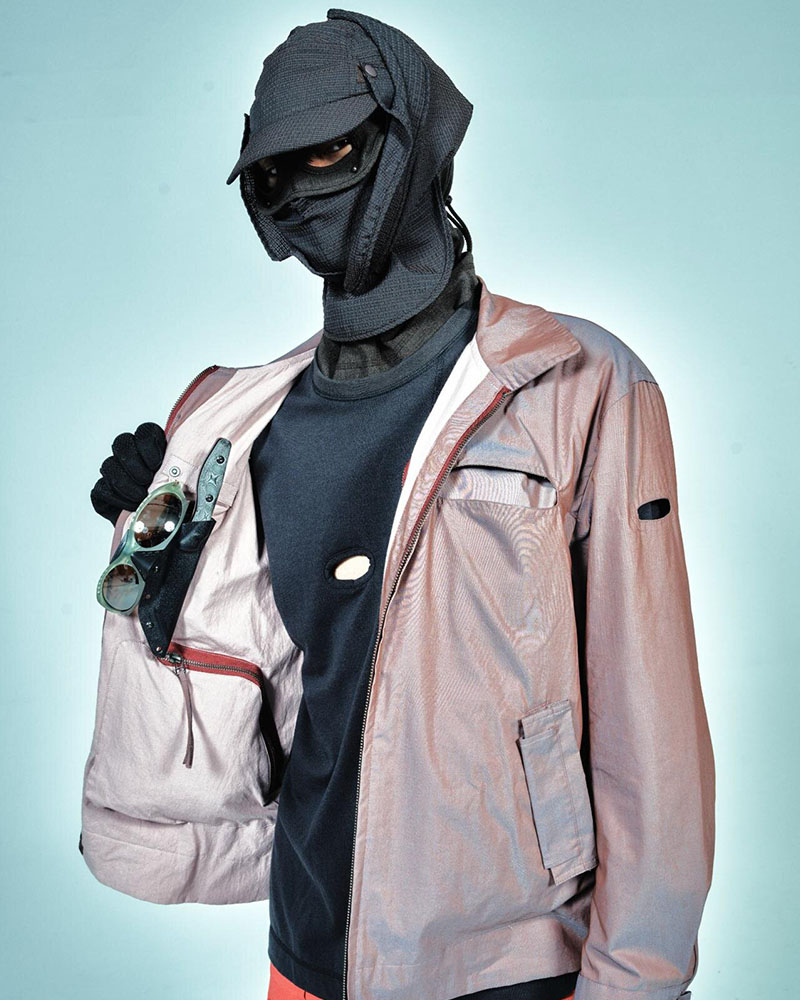 FANG JKT (REVERSIBLE) -PINK BROWN-