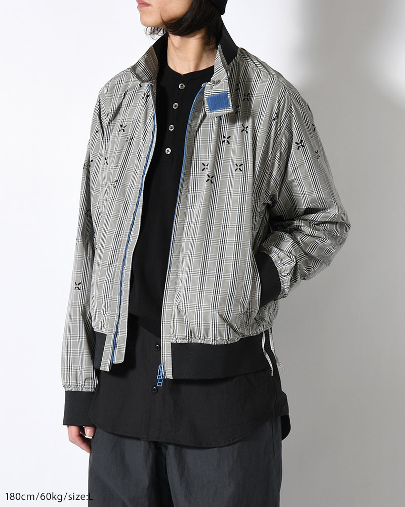 GUAI BLOUSON -BLUE CHECK-