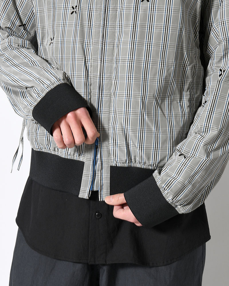 GUAI BLOUSON -BLUE CHECK-