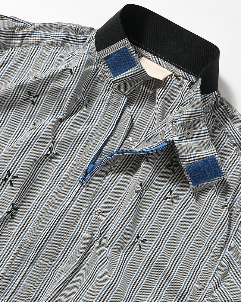 GUAI BLOUSON -BLUE CHECK-