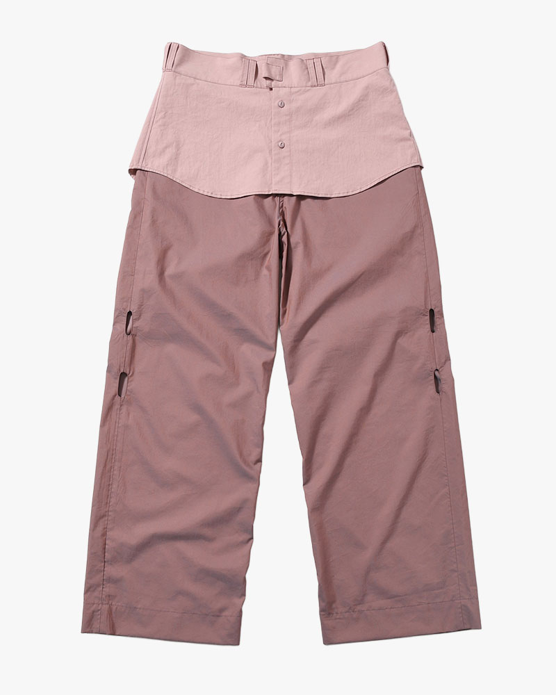 FANG PANTS -PINK BROWN-
