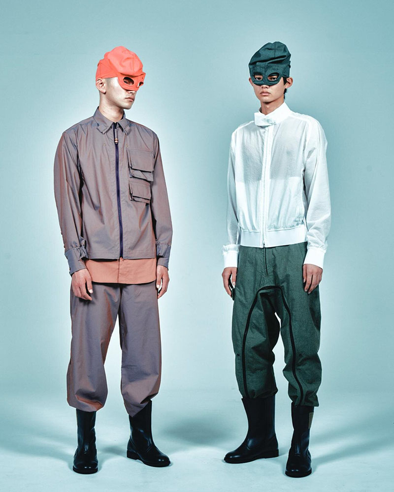 FANG PANTS -PINK BROWN-