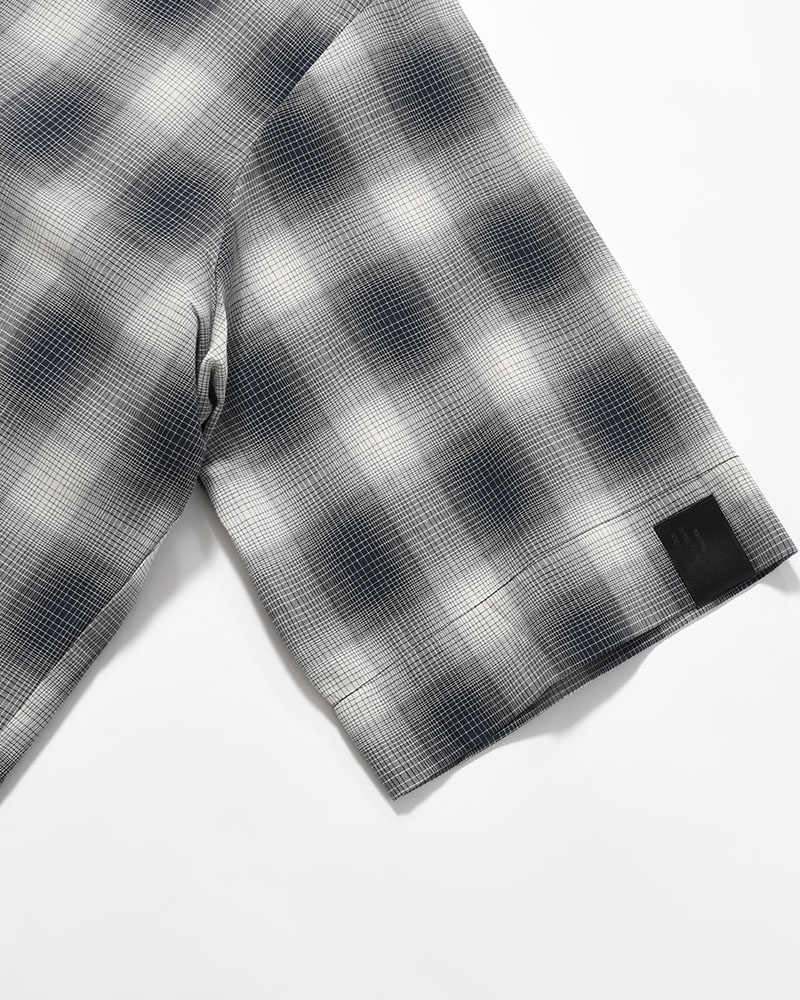HALF SLEEVE SHIRT -BLACK CHECK-