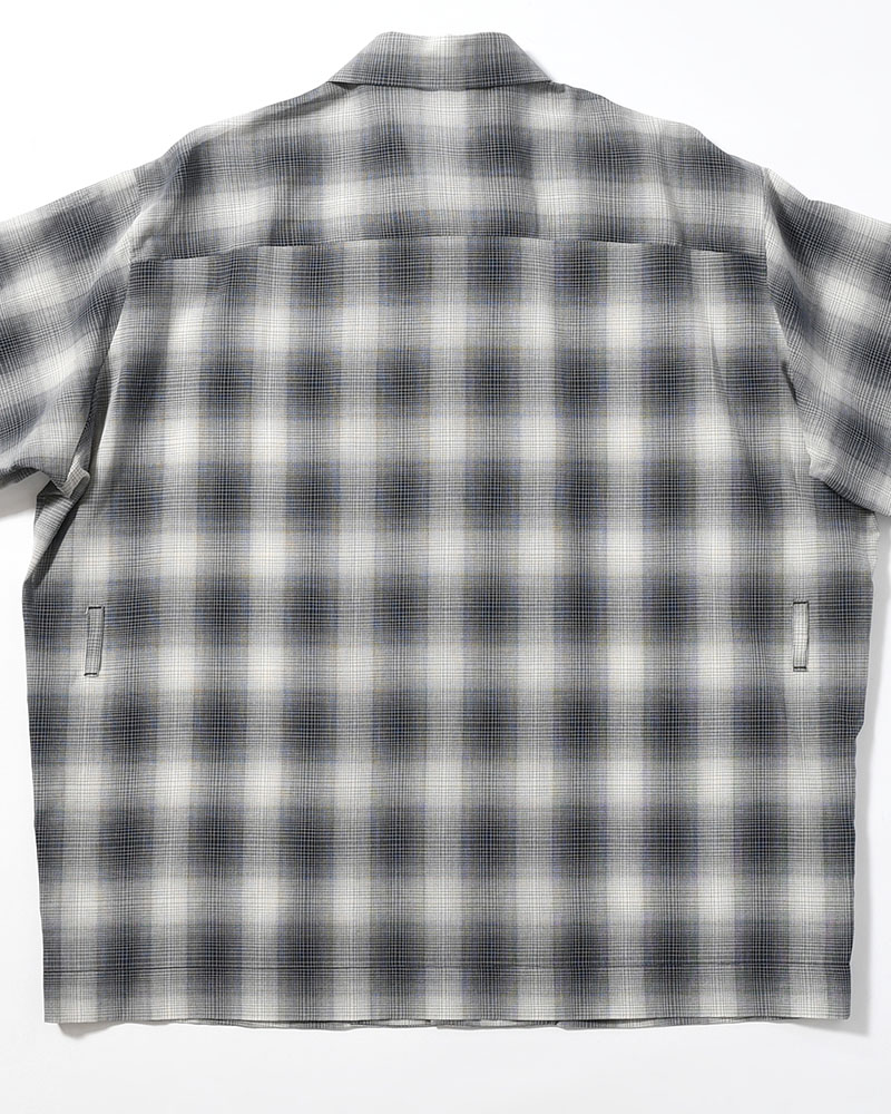 HALF SLEEVE SHIRT -BLACK CHECK-