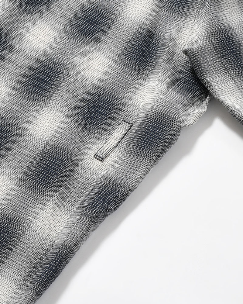 HALF SLEEVE SHIRT -BLACK CHECK-