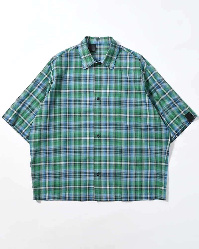 HALF SLEEVE SHIRT -GREEN CHECK-