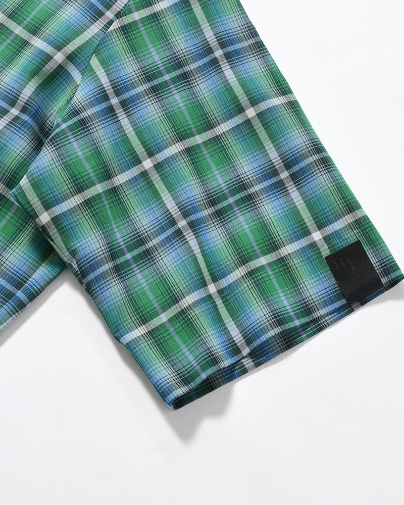 HALF SLEEVE SHIRT -GREEN CHECK-