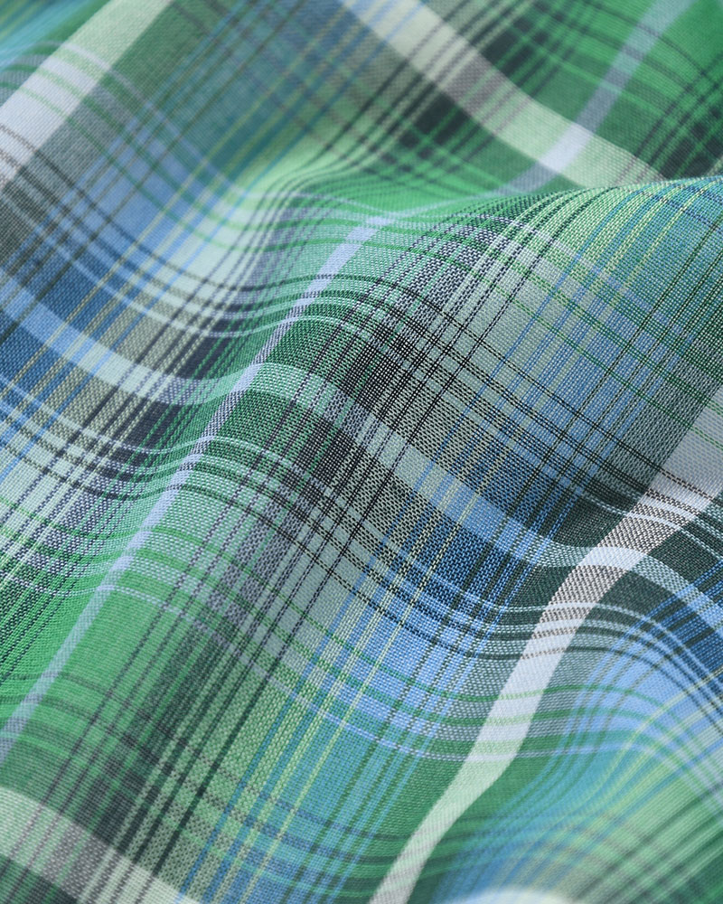 HALF SLEEVE SHIRT -GREEN CHECK-