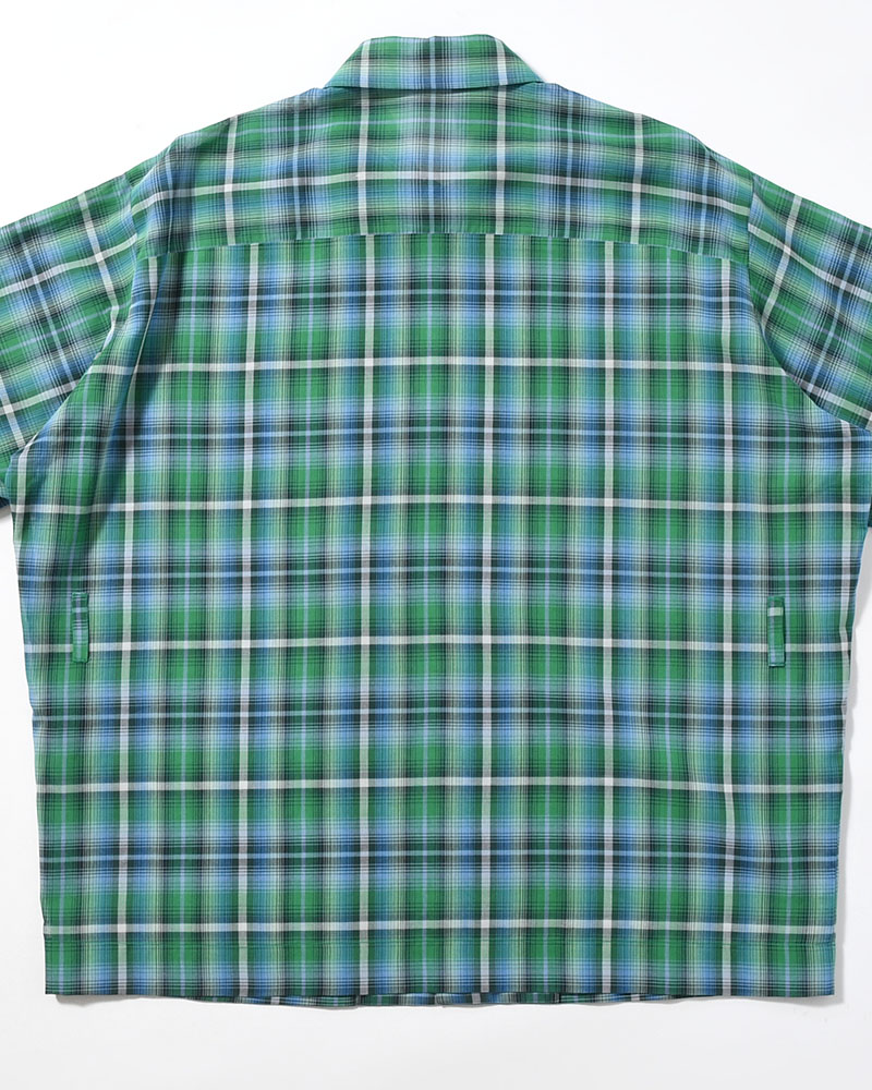 HALF SLEEVE SHIRT -GREEN CHECK-