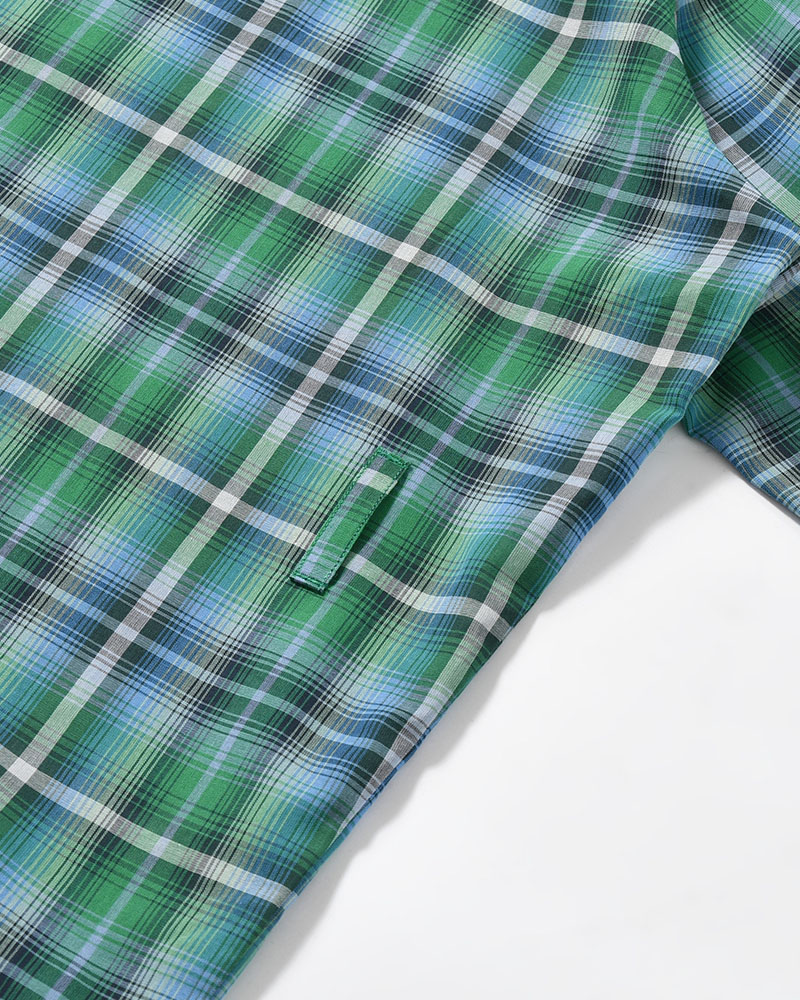 HALF SLEEVE SHIRT -GREEN CHECK-
