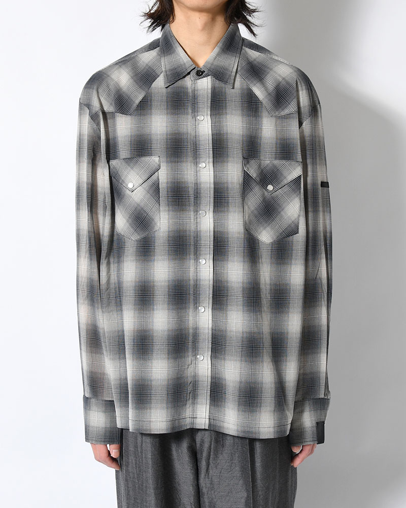 WESTERN SHIRT -BLACK CHECK-