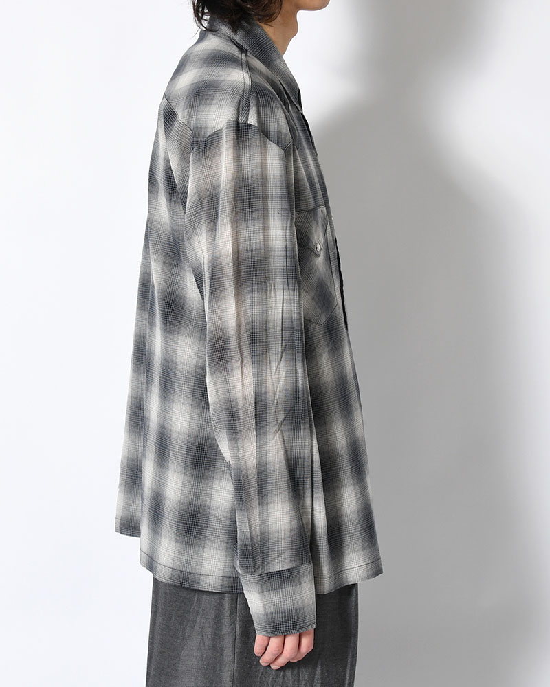 WESTERN SHIRT -BLACK CHECK-