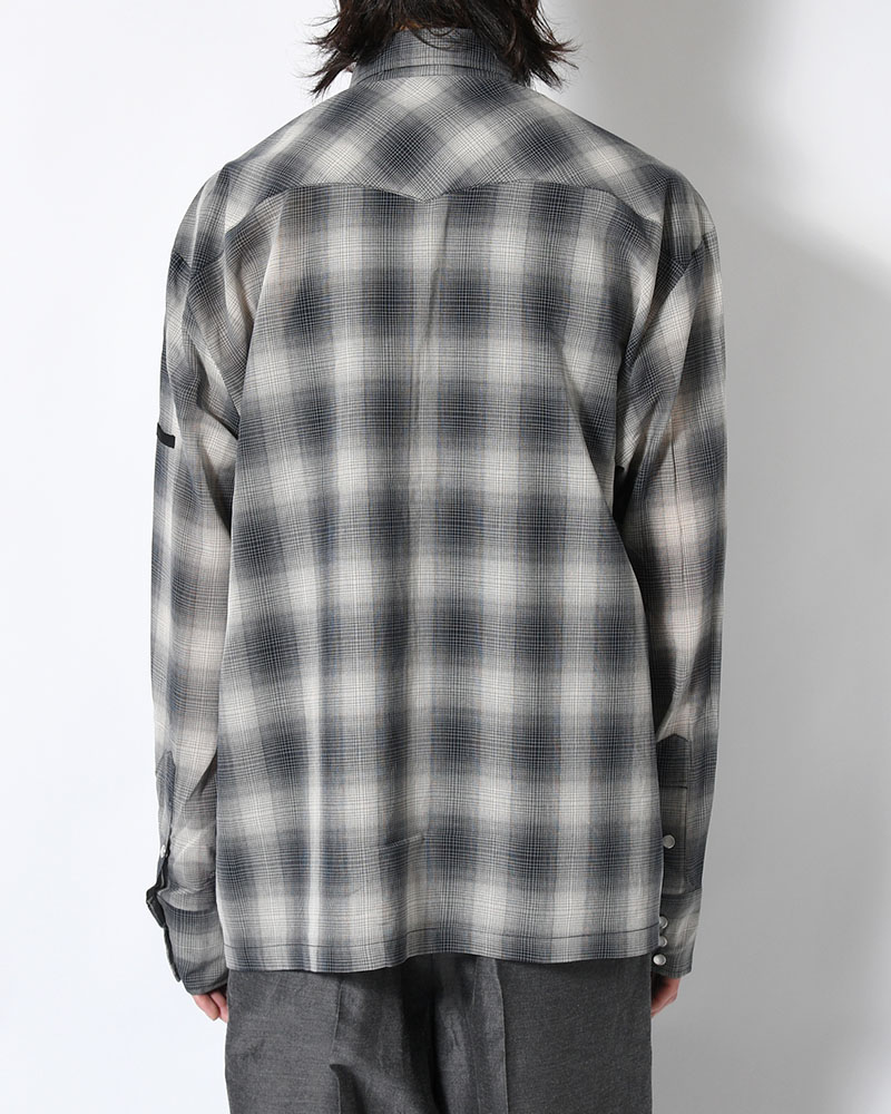 WESTERN SHIRT -BLACK CHECK-