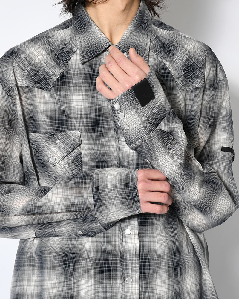 WESTERN SHIRT -BLACK CHECK-