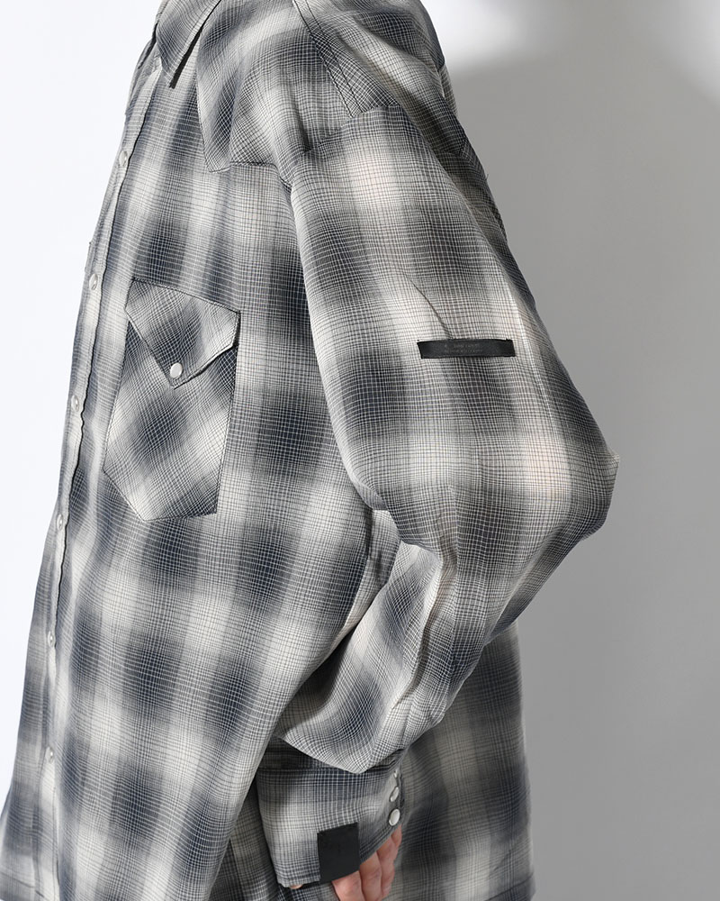 WESTERN SHIRT -BLACK CHECK-