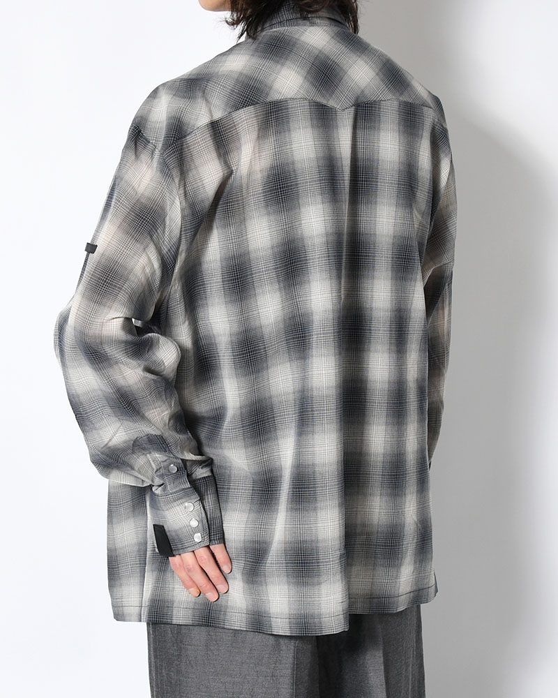 WESTERN SHIRT -BLACK CHECK-
