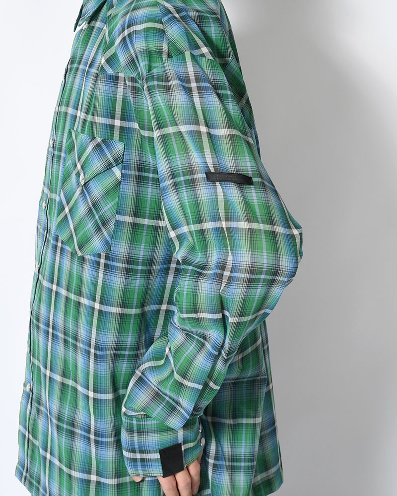 WESTERN SHIRT -GREEN CHECK-