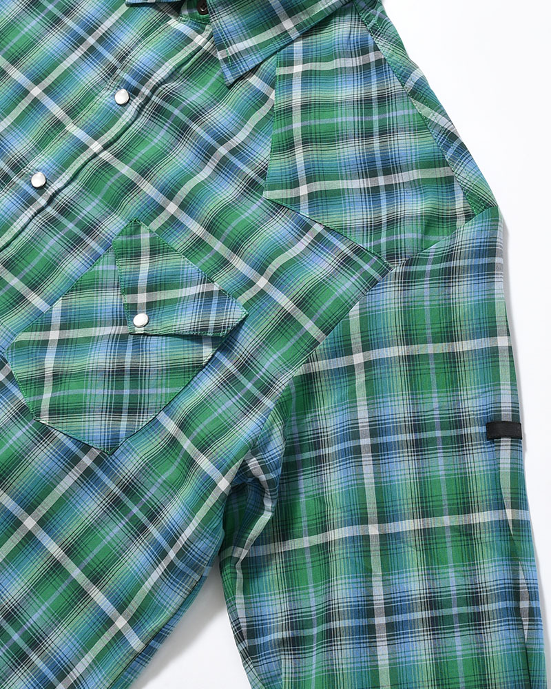 WESTERN SHIRT -GREEN CHECK-