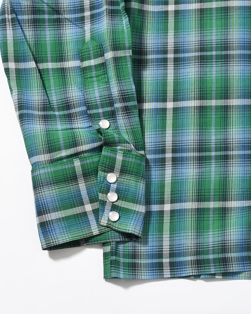 WESTERN SHIRT -GREEN CHECK-