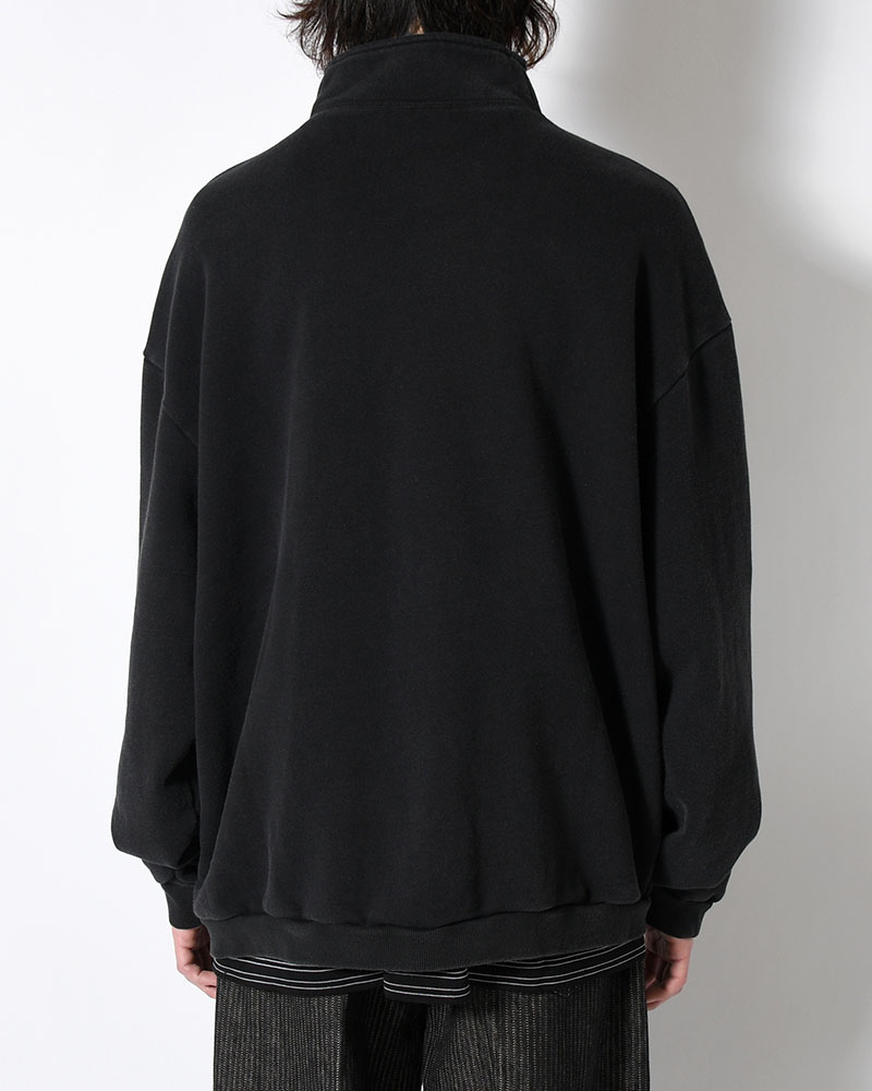 RESEARCHED HZ PULLOVER / COTTON SWEAT -BLACK-