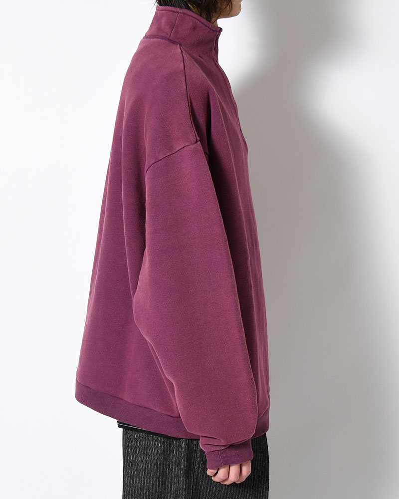 RESEARCHED HZ PULLOVER / COTTON SWEAT -PURPLE-