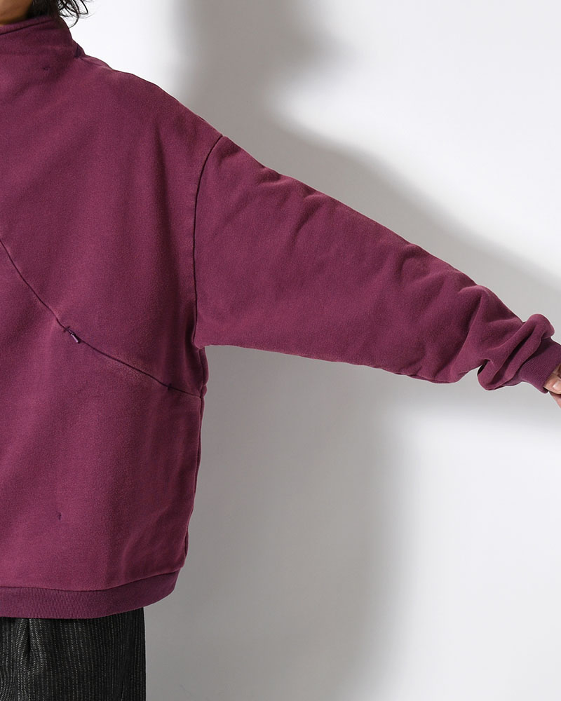 RESEARCHED HZ PULLOVER / COTTON SWEAT -PURPLE-